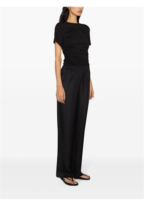 pantaloni alera silk twill donna neri LOULOU DE SAISON | ALERA LDSBLACK